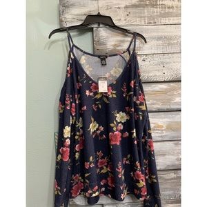 Off the shoulder long sleeve shirt